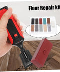 DIY Floor Repair Kit For Cracked Tiles And Surfaces With Wax Block and Quick Heat Tool in use on wood flooring