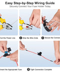 Step-by-step installation guide of Four Pack 16 AWG Inline Fuse Holder Kit Waterproof Plug And Play 12V And 24V Automotive Fuse Holder