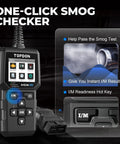 AL400 OBD2 Scanner For Cars And Light Trucks, Full OBDII Code Reader With DTC Lookup, showing I/M readiness and smog check feature