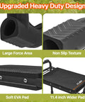 Heavy Duty Garden Kneeler And Seat With Extra Wide 10.2 Inch Kneeling Pad And 1.6 Inch Foam Cushion, Foldable Garden Stool features.