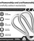 Galvanized Steel Spring Snap Hook Carabiner Clips With 220 Lbs Capacity For Outdoor Use Hammock Swing Travel M5 2 Inch 50 Pack