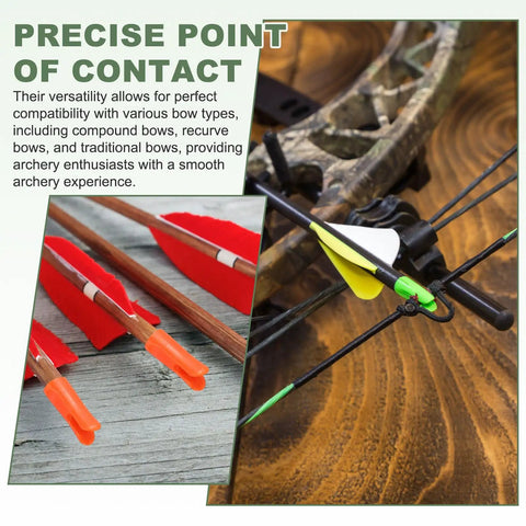 Dope Plastic Arrow Nocks Replacement Set 12 Pack For DIY Hunting And Target Shooting Fits Compound And Recurve Bows 6.2mm ID 0.24 Inch Transparent Yellow Hue used in archery.