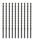 Front view of Sabre Tools masonry drill bits, 3/16 in x 5-1/2 in, carbide-tipped, 10-pack.