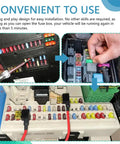 Installing TIPM Bypass Cable And Fuel Pump Relay Kit For Dodge Jeep Chrysler in vehicle fuse box, with 5 fuse clips