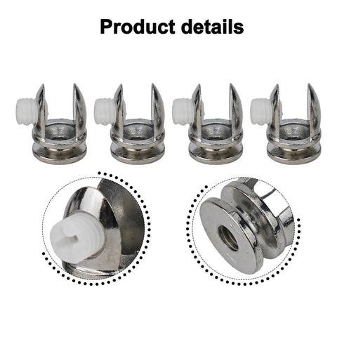 Heavy Duty Adjustable Glass Brackets Shelf Holder Set For Wall Mounts And Partition Clips Zinc Alloy Clamp Supports shown in detail