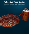 Water Rescue Throw Bag With 50 Feet Of Three Tenths Inch Rope Tensile Strength 1844 Lbs, shown with rope coiled beside bag.