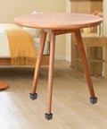 Four Pack Square Furniture Legs For Sofa And Cabinet, Black Metal And Plastic, Easy Install Replacement Feet on round table