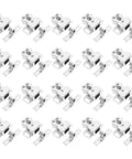 Heavy Duty Cabinet Door Ball Catches With Metal Spring Latches, 20 sets, silver finish for interior doors and wardrobes
