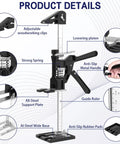 Heavy Duty Furniture Lifter Tools Solid Steel Arm Jacks For Hefting Couches And Heavy Appliances Easy Adjust 15.3 Inch Height with adjustable woodworking clips.