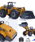 1 To 14 Scale RC Loader With Electric Lifting System, Dope Realistic Lights And Sound, detailed view and accessories