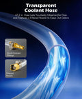 Orion Motor Tech coolant vacuum refill kit with splashproof hose and adapters; quick-connect fittings and filtered nozzle