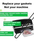 Foam gasket replacement set for FoodSaver vacuum sealer (V2200–V3200); includes 2 gaskets.
