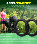 Two Pack 16 Inch Stroller Inner Tubes For 1.75 To 2.125 Wide Tires Ready To Roll Butyl Rubber BPA And Latex Free Replaces Worn Tubes