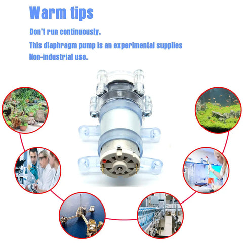 Compact Self Priming Diaphragm Pump 6V to 12V Micro Water Pump with examples of usage in various applications