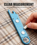 3 In 1 Needle Threader And Seam Ripper For Sewing Machines, Fast Threading Tool With Alignment Guide, Magnetic Back, Built In Ruler