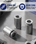 Forty Piece Pack Lead Concrete Anchors With 3/8-16 Inch Thread, Heavy Duty Masonry Fasteners For Brick Stone Walls, Hurricane Shutters And Solid Gear Construction Hardware Kit with expanded sections for secure fixing.
