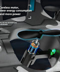 Coreless motor detail of the F47 RC Fighter Drone For Kids, featuring super easy to fly remote control jet with altitude hold and LED lights.