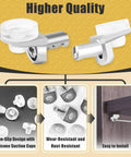 Beefy 5mm Shelf Pins Set of 50 With Silicone Suction Cups, Rust Resistant Cabinet Shelf Pegs, installation and quality features