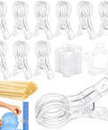 Super Cool Balloon Arch Clips Kit With Transparent Strip And Ring Clips For Epic Party Garland Decor That Looks Clean And Saves You Big Bucks On Fiestas, clear plastic clips
