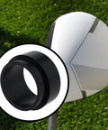 Black plastic 0.335 Inch Golf Shaft Ferrule Adapter Sleeve Set For Taylormade M1 M2 M3 M4 M5 M6 RBZ Stage 2, front view.