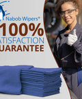 Bulk Auto Shop Towels 14x14 Inches 100 Percent Cotton Lint Free Rags For Mechanics 500 Pack Blue Commercial Grade