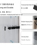 Movable Mop Rack And Broom Holder Cleaning Tool Cart For Housekeeping And Garage Storage Grab And Go Ready Heavy Duty Wet Mop Drain Rack In Gray 62cm Long With Five Slots For Mops Brooms Shovels And Long Handled Tools