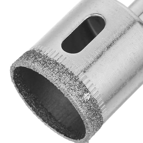 20 Piece Diamond Hole Saw Set For Tile Glass Marble Cutting With Low Vibration Design And Quick Heat Dissipation To Make Precise Drilling Jobs Super Easy And Smooth For All Your Home Reno Adventures, close-up diamond core bit
