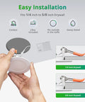 Easy installation guide for 16 Pack 4 Inch Recessed LED Can Lights With 6 CCT Adjustable 2500K To 5000K, 750LM Bright, 9W.