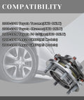 Front Wheel Bearing Hub Assembly For 4x4 Rigs Fits Lexus GX460 GX470 And Toyota 4Runner Tacoma FJ Cruiser Front Left And Right Pair ABS 6 Lug Bolts Replaces 950001 515040 with car compatibility list.