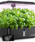 Indoor Hydroponics Grow System With 12 Pod Kit And Full Spectrum LED Grow Light Height Adjustable To 21 Inches