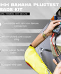 Six Piece Multimeter Test Leads Kit With 4Mm Banana Plug Leads Insulated Alligator Clips Back Probes And Piercing Probes For Auto Diagnostics Built Tough For Quick Electrical Testing with user testing a circuit.