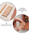 Wood Splice Connectors For Frame Joinery, 100 Pack Hardwood Loose Tenons, No Screw Needed, Easy Install, Versatile Material Compatibility, Smooth Safe Installation, Pro Grade Precision Tenon Stock For DIY Furniture, hardwood tenons in hand