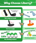 Comparison of toddler golf club features highlighting safety benefits of Kid Tested Retractable Toddler Golf Clubs Set With Smooth Rounded Shafts And Jumbo Safety Balls Perfect For Little Swingers Ages One To Four Top Shelf Green Play Gear.