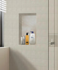 Shower Niche Shelf For Tiled Bathrooms 17 By 25 By 4 Inches Water Resistant Large Wall Niche Insert inside 14 By 22 Inches