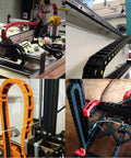 Two Pack Open Type Drag Chain Cable Carrier, 15x30mm Internal Size, in use on 3D printers and CNC machines with connectors and screws