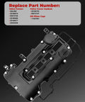 Engine Valve Cover For L4 1.4L 2013 2021 Encore 2011 2015 Cruze 2012 2020 Sonic 2015 2021 Trax 2011 2015 Volt With Oil Filler Cap Gasket And Bolts OEM Style 264968 Replacement, top view