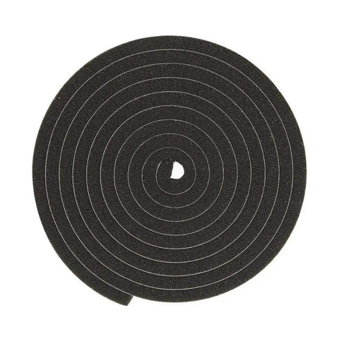 Neoprene Weather Stripping Roll 4 Inch Wide 10 Foot Long One Quarter Inch Thick With Self Adhesive Backing for Doors and Windows