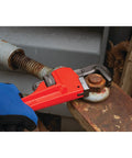 Heavy Duty Adjustable Pipe Wrench Set Including 8 Inch Wrench For Plumbing, gripping rusty pipe, glove holding tool