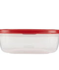 Easy Find Lids 9 Cup Food Storage Container in Racer Red with Snap On Lids and Bases to Save Cabinet Space keeps fridge organized