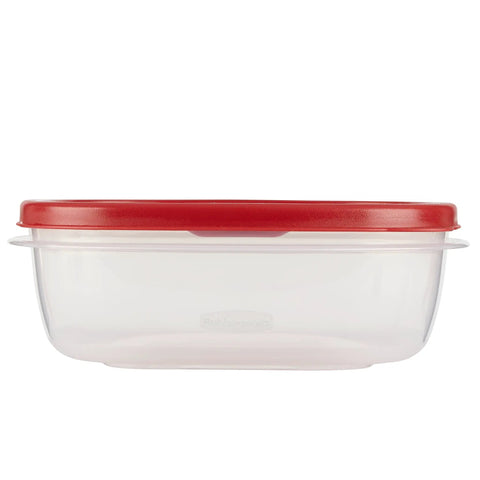 Easy Find Lids 9 Cup Food Storage Container in Racer Red with Snap On Lids and Bases to Save Cabinet Space keeps fridge organized