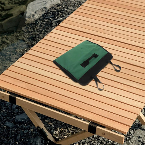 Portable Chef Knife Roll Case With Multiple Pockets And Wear Resistant Fabric Large Capacity To Hold Multiple Knives Outdoors