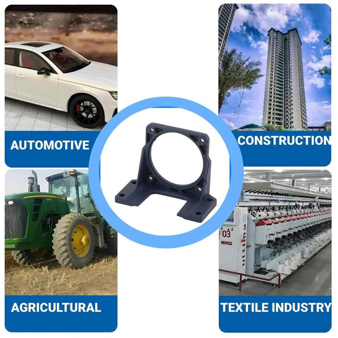 mini stepper motor mounting bracket with applications in automotive, construction, agricultural, and textile industries
