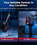 Go-To Handheld Thermal Camera With 512x384 Thermal Resolution And 256x192 IR shown with rugged design and protection features.