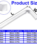 All In One Square Head Wrench Set L Shaped Allen Keys In Chromium Vanadium Steel size chart with dimensions