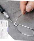 All In One DIY Eyeglass Repair Tools Kit With Nose Pad Screws And Maintenance Gear for fixing eyeglass frames with screwdriver