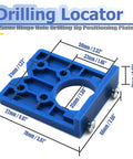 All In One 35mm Forstner Drill Bit And Hinge Jig Set With Door Hinge Hole Template Locator lightweight plastic guide