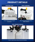 Electric Fuel Pump Assembly For 2011 To 2016 Chevrolet Cruze 1.4L Turbo connections and components for installation overview.
