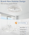 Twenty Inch Low Profile Ceiling Fan With Bright Light Kit Using Super Chill App Remote To Bring You Sweet Crisp Breezes Every Single Day Featuring Six Speeds Reversible Motor And Tunable Lighting Anywhere, modern design.