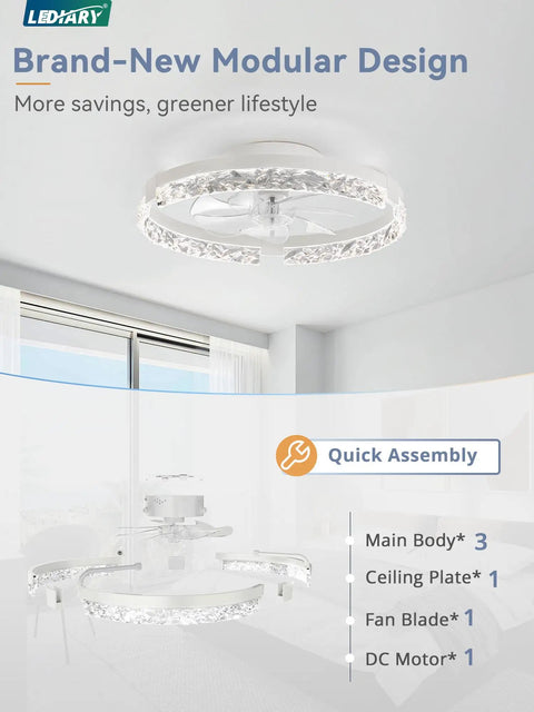 Twenty Inch Low Profile Ceiling Fan With Bright Light Kit Using Super Chill App Remote To Bring You Sweet Crisp Breezes Every Single Day Featuring Six Speeds Reversible Motor And Tunable Lighting Anywhere, modern design.