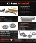 17 Piece Engine Timing Chain Kit With Tensioner And Guide For Ford Explorer Ranger Mazda B4000 Mercury Mountaineer 4.0L SOHC V6 Powertrain Fit 1997 2010 Includes Chain Tensioner Guides layout